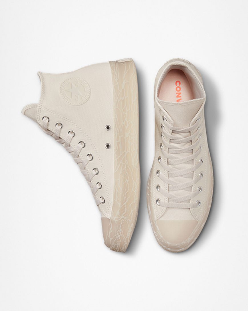 Zapatillas Altas Converse Chuck Taylor All Star CX Tonal Bark Mujer Beige | PE 25074L